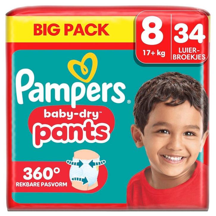 Pampers Baby-Dry Pants Maat 8 Luierbroekjes, Kinderen en Baby's, Overige Kinderen en Baby's, Nieuw, Verzenden