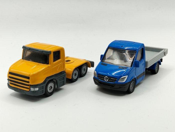 Siku 1:87 - Modeltreinvoertuigen (2) - 2 Vrachtwagens:, Hobby en Vrije tijd, Modeltreinen | H0