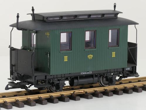 LGB 30090 Sächsischer Personenwagen K44C 3. Klasse, Metal.., Hobby en Vrije tijd, Modeltreinen | Overige schalen, Overige typen