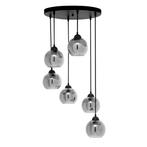 Hanglamp smoke 6-bols glas - Woonkamer - Eetkamer, Verzenden, Moderen, Nieuw, Glas