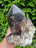 High Quality Smokey Quartz Cluster - Hoogte: 225 mm -, Verzamelen, Mineralen en Fossielen