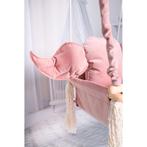 Luxe houten olifant handgemaakte roze babyschommel/, Ophalen of Verzenden, Nieuw