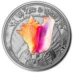 EC8 - St. Kitts and Nevis Conch Shell 1 oz 2023 coloured, Verzenden, Losse munt, Zilver