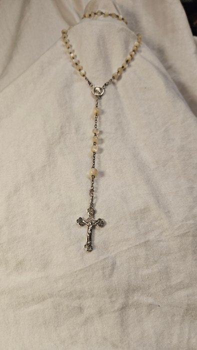 Art Nouveau Rozenkrans - .925 zilver - 1930-1940 -, Antiek en Kunst, Antiek | Goud en Zilver