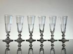 Baccarat - Champagne fluitje (6) - Caton - Kristal, Antiek en Kunst, Antiek | Glas en Kristal