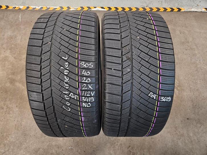 305/40/20 112V NO CONTINENTAL WINTERBANDEN 5,7MM PROFIEL 2X, Auto-onderdelen, Banden en Velgen, 20 inch, Erkend duurzaam, Winterbanden