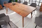 Massieve eettafel MYSTIC LIVING 160cm natuurlijk acacia, Huis en Inrichting, Tafels | Eettafels, Ophalen of Verzenden, Nieuw