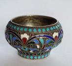 Zoutvat - Chugunok - .875 (84 Zolotniki) zilver - Zilveren, Antiek en Kunst