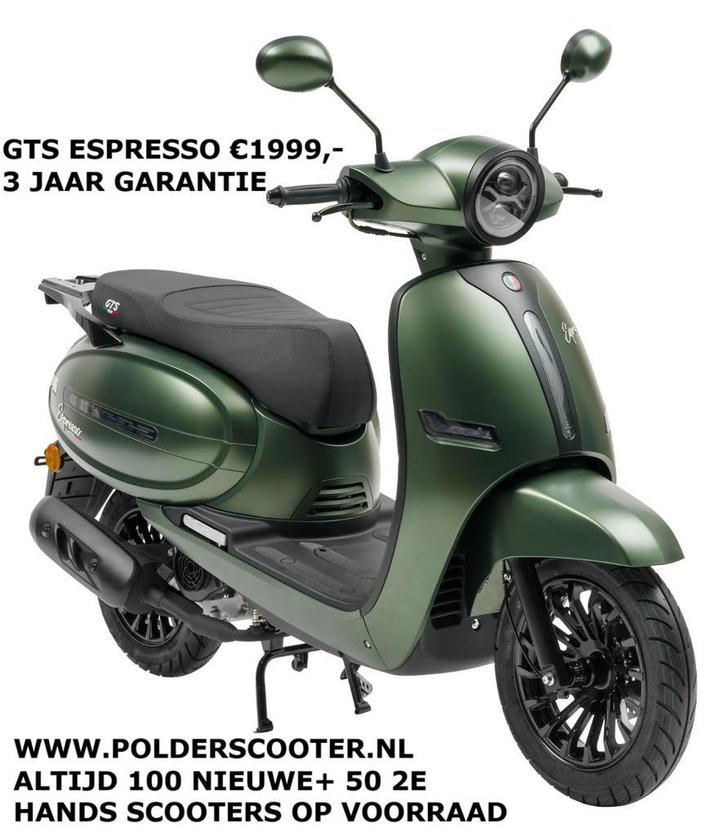GTS ESPRESSO / 25 EN 45 KM /3 JAAR GARANTIE/TOP KWALITEIT!, Fietsen en Brommers, Scooters | Overige merken, Nieuw, Ophalen