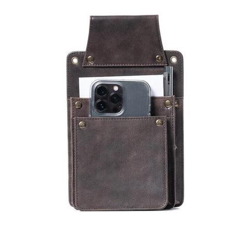 Iphone / Portemonnee holster - Bruin - LD-O702, Zakelijke goederen, Horeca | Overige, Verzenden