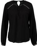 Vero moda zwarte viscose blouse met kraaltjes Maat: XS