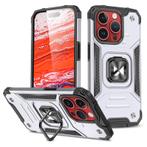 iPhone 15 Pro Ring Armor Case met Magneet Zilver, Ophalen of Verzenden, Nieuw