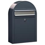 Bobi Classic S (slim) wandbrievenbus staal - donkergrijs/RVS, Verzenden, Nieuw