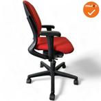 Ahrend 230 bureaustoel - Medium rug - Rode stoffering, Werkplek, Stoel, Gebruikt, Ophalen of Verzenden