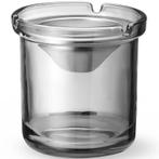 Terras Asbak | RVS/Glas | Ø98x99(h)mm HENDI, Verzenden, Nieuw in verpakking