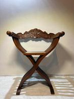 Fauteuil - Gesneden Fauteuil - Hout, Antiek en Kunst