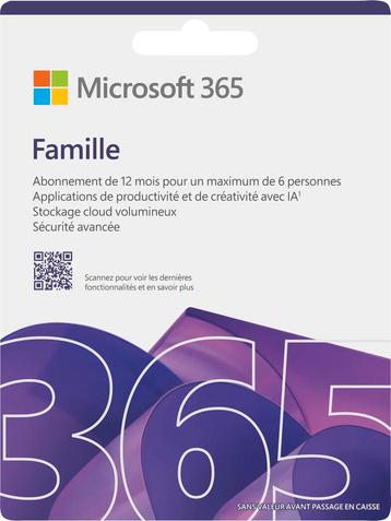 Microsoft Office 365 Family FR Abonnement 1 office software beschikbaar voor biedingen