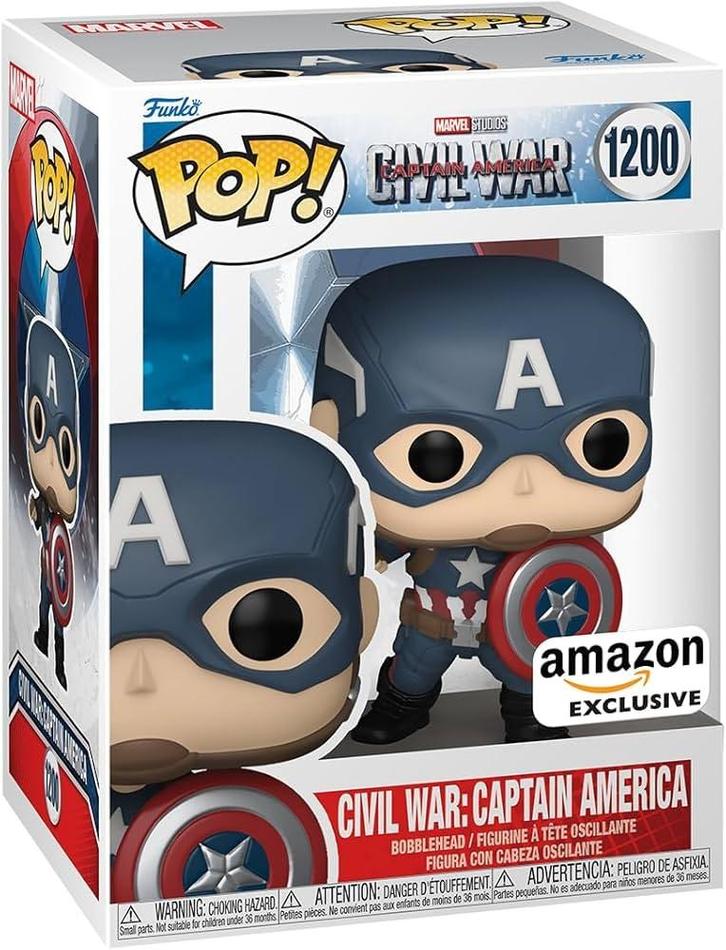 Marvel - Civil War: Captain America - Funko POP! 1200, Verzamelen, Poppetjes en Figuurtjes, Verzenden