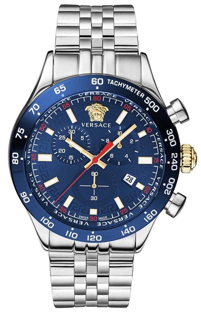Versace VE2U01024 Hellenyium Chrono horloge 43 mm, Sieraden, Tassen en Uiterlijk, Horloges | Heren, Polshorloge, Nieuw, Overige merken