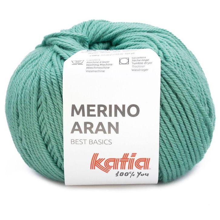 Katia Merino Aran - 103 malachiet - Merinogaren, Hobby en Vrije tijd, Breien en Haken, Ophalen of Verzenden
