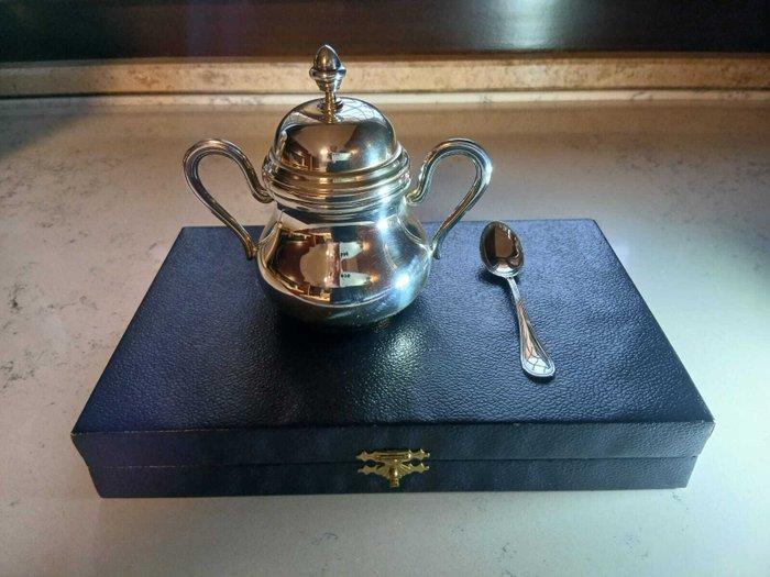 Suikerstrooier (7) - .800 zilver - Suikerpot, 6 theelepels, Antiek en Kunst, Antiek | Goud en Zilver