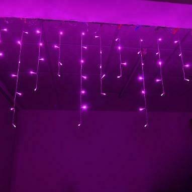 Kerst Gordijn 3.5 x 1.0 Meter - Paars, Diversen, Kerst, Nieuw, Ophalen of Verzenden