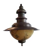 Showroommodel: Visserlamp antiek messing, Ophalen of Verzenden