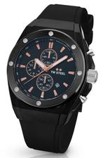 TW Steel CE4102 CEO Tech chronograaf horloge 44 mm, Nieuw, Overige merken, Staal, Kunststof