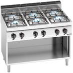 GGM Gastro | Gasfornuis - 33,5 kW - 6-pits | GHB179M |, Verzenden, Nieuw, Inbouw