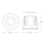 Inbouw Led-Spot Bellezza Bagno Simon IP44 3000 Kelvin, Ophalen of Verzenden, Nieuw