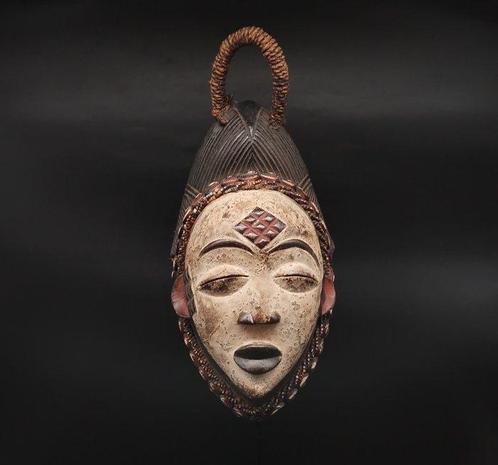 Prachtig schoonheidsmasker - Punu - Gabon (Zonder, Antiek en Kunst, Kunst | Niet-Westerse kunst