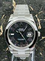 Rolex Datejust II - 41mm - Black Roman Dial - Smooth, Sieraden, Tassen en Uiterlijk, Horloges | Heren, Staal, Polshorloge, Zo goed als nieuw