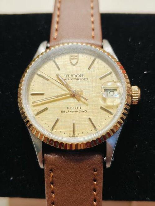 Tudor - Prince Oysterdate - 72033 Gold Linen Dial - Unisex -, Sieraden, Tassen en Uiterlijk, Horloges | Antiek