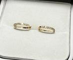Huggie oorbellen - 18 karaat Geel goud - 0.30ct. tw. -, Sieraden, Tassen en Uiterlijk, Antieke sieraden