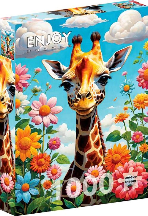 Cute Giraffe Puzzel (1000 stukjes) | Enjoy Puzzle - Puzzels, Hobby en Vrije tijd, Denksport en Puzzels, Nieuw, Verzenden