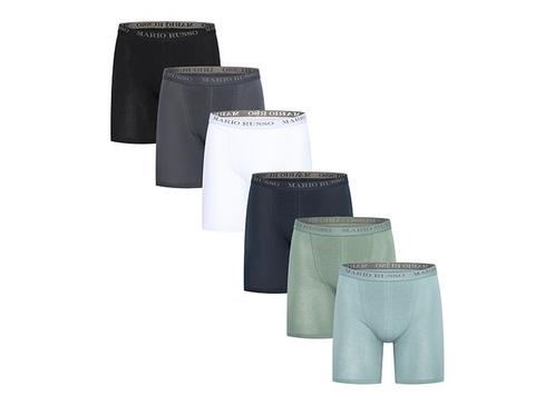 Mario Russo Long Fit Boxershorts - 6-pack - 6 Kleuren-L, Kleding | Heren, Ondergoed, Verzenden