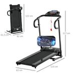 TRUUSK Loopband Opvouwbaar Elektrisch 500 W 0,8-10 Km/h 0,75, Sport en Fitness, Fitnessmaterialen, Verzenden, Nieuw