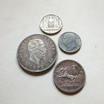 Italië. Lotto 4 monete (L. 5 1872 argento L. 5 1927 argento