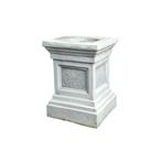 Sokkel - steen - 60 cm - klassiek witte afwerking - massief, Huis en Inrichting, Woonaccessoires | Zuilen en Pilaren, Ophalen of Verzenden