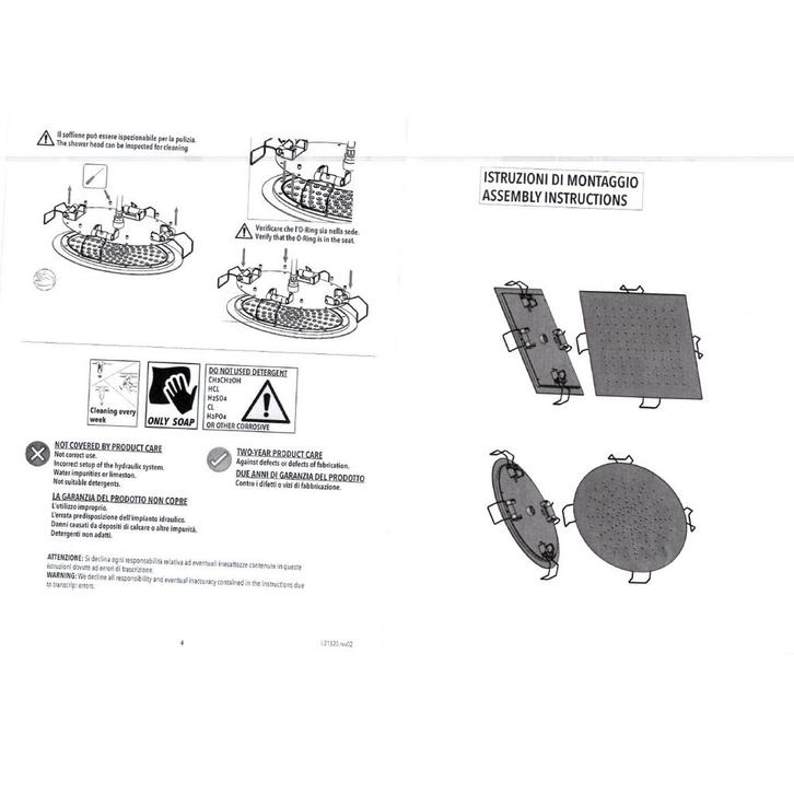 Hoofddouche Belleza Bagno ClipOn Inbouw Regendouche Rond 44, Doe-het-zelf en Verbouw, Sanitair, Ophalen of Verzenden