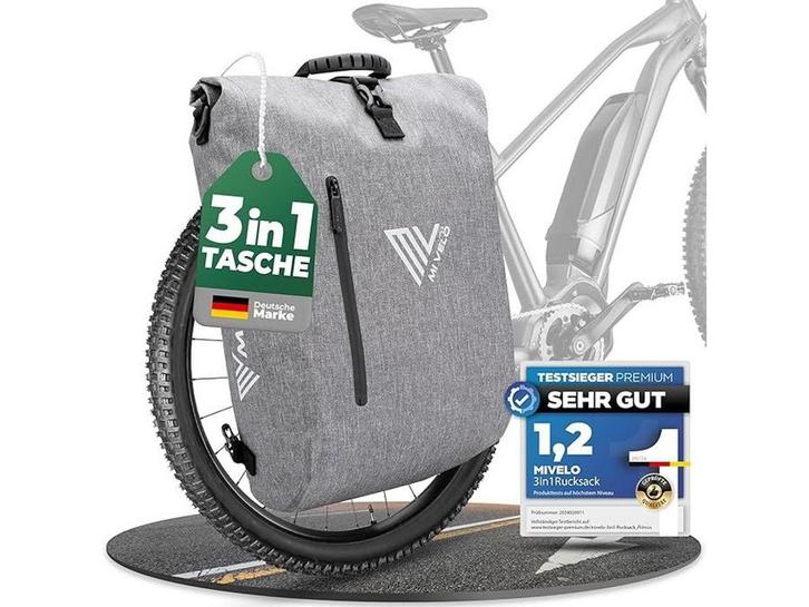 MiVelo 3-in-1 Fietstas - Waterdicht - Incl. Laptopvak & Slot, Huis en Inrichting, Woonaccessoires | Overige, Nieuw, Verzenden