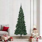 vidaXL Hoek Kunstkerstboom met 300 LED Groen 210 cm PVC en, Verzenden, Nieuw