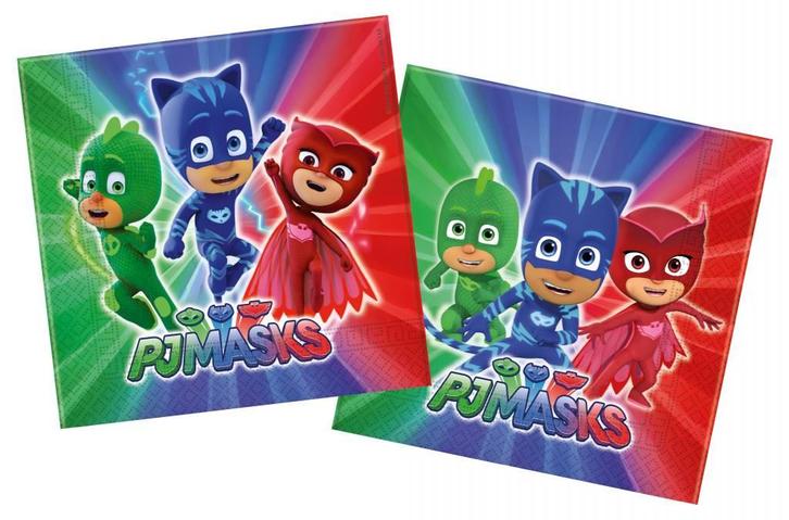Pj Masks Servetten 33cm 20st, Hobby en Vrije tijd, Feestartikelen, Nieuw, Verzenden