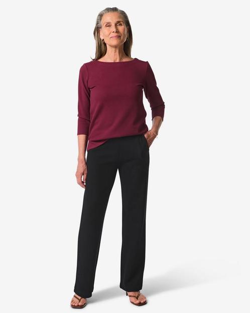 HEMA Damesbroek Kacey met structuur zwart, Kleding | Dames, Overige Dameskleding, Nieuw, Verzenden