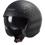 LS2 OF599 Spitfire II Mat Zwart Flag Jethelm, Verzenden, Jethelm, XXL, Nieuw met kaartje