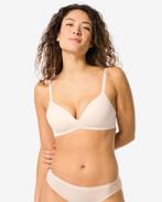 HEMA Voorgevormde bh zonder beugel recycled micro lichtroze, Kleding | Dames, Verzenden