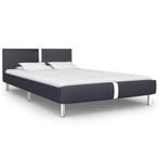 vidaXL Bedframe zonder matras 135x190 cm kunstleer zwart, Overige materialen, Verzenden, Zwart, 190 cm of minder