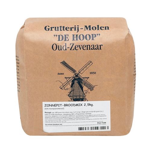 Molen de Hoop Zonnepit Broodmix 2,5kg, Hobby en Vrije tijd, Taarten en Cupcakes maken, Nieuw, Verzenden