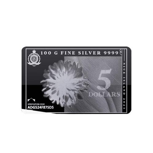 100 gram zilveren muntbaar Silvernote 2022 of 2023, Postzegels en Munten, Edelmetalen en Baren, Verzenden