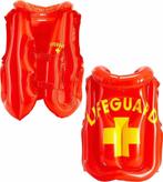 Opblaasbaar Lifeguard vest, Hobby en Vrije tijd, Feestartikelen, Ophalen of Verzenden, Nieuw